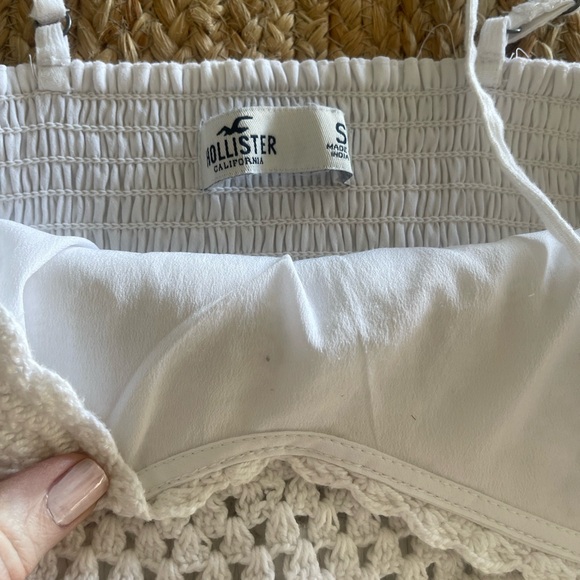 Hollister white sundress with crocheted bodice - Picture 5 of 9